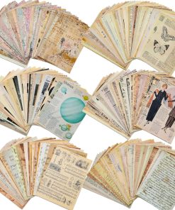 200 Sheets of Vintage Scrapbook Paper. Journaling Scrapbooking Supplies Craft Decoupage Papers Kit. Ephemera for Junk Journal Bullet Journals Well Posters Room Decor for Card Making Decorative Gift